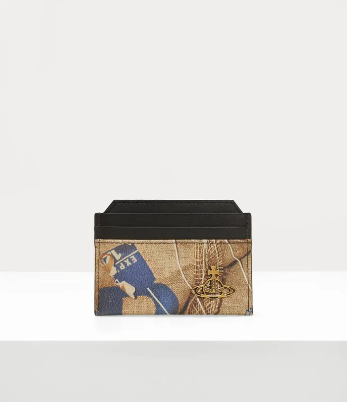 Men Slim Card Holder Rubbishprint Vivienne Westwood Wallets