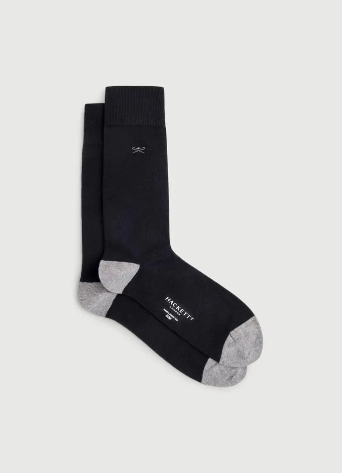 Men Socks and Underwear Hackett London TwoTone Socks Black