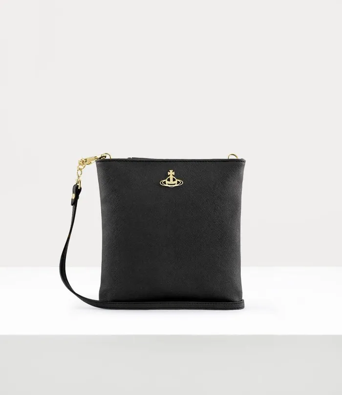Men Squire New Square Crossbody Bag Black Vivienne Westwood Crossbody Bags