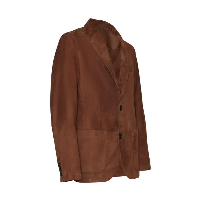 Men Suede Blazer Bark Brown Fratelli Rossetti View All Men Suede Blazer Bark Brown Fratelli Rossetti View All