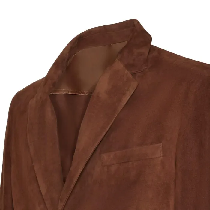 Men Suede Blazer Bark Brown Fratelli Rossetti View All Men Suede Blazer Bark Brown Fratelli Rossetti View All