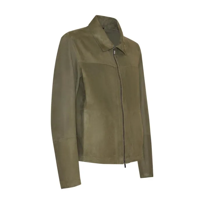 Men Suede Jacket Seaweed Fratelli Rossetti View All