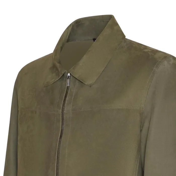 Men Suede Jacket Seaweed Fratelli Rossetti View All