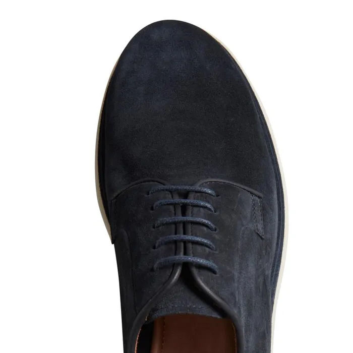 Men Suede Laceup Shoe Navy Blue Fratelli Rossetti LaceUp Shoes Men Suede Laceup Shoe Navy Blue Fratelli Rossetti LaceUp Shoes