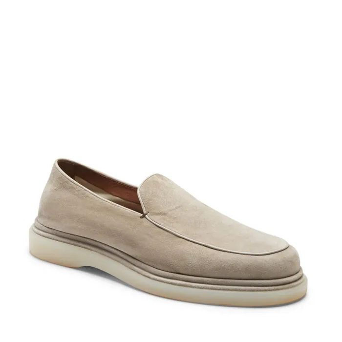 Men Suede Loafer Beige Fratelli Rossetti Loafers