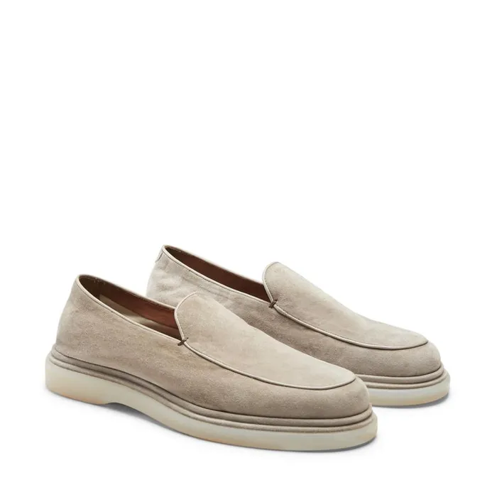 Men Suede Loafer Beige Fratelli Rossetti Loafers Men Suede Loafer Beige Fratelli Rossetti Loafers