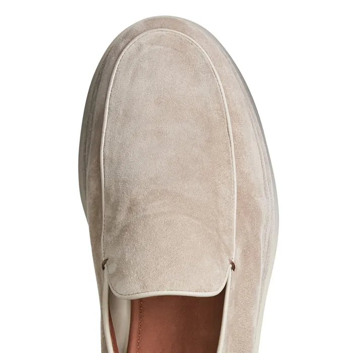 Men Suede Loafer Beige Fratelli Rossetti Loafers Men Suede Loafer Beige Fratelli Rossetti Loafers