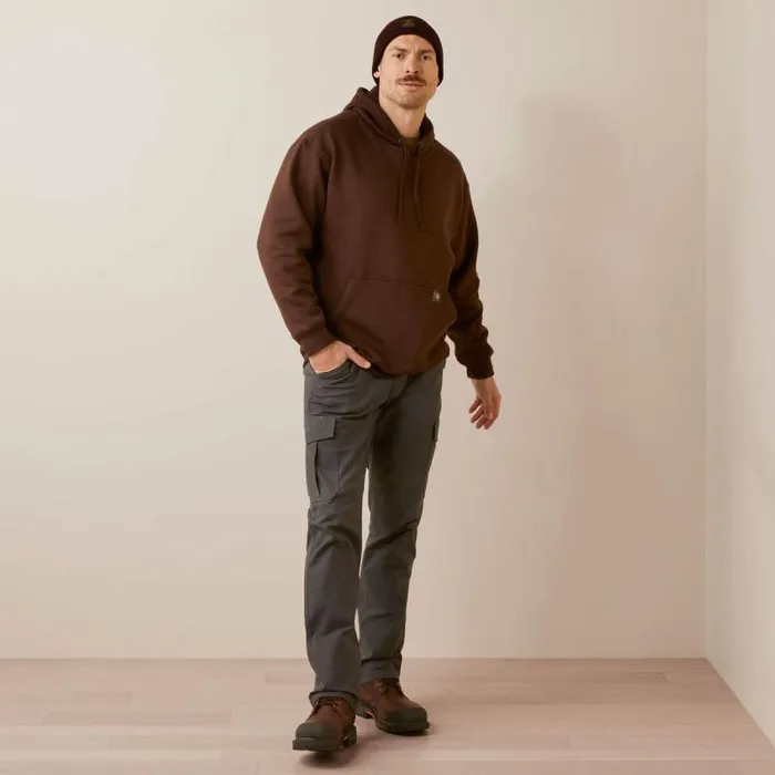 Men Sweatshirts and Hoodies Ariat Rebar Graphic Hoodie Coffee Bean Caramel Cafe