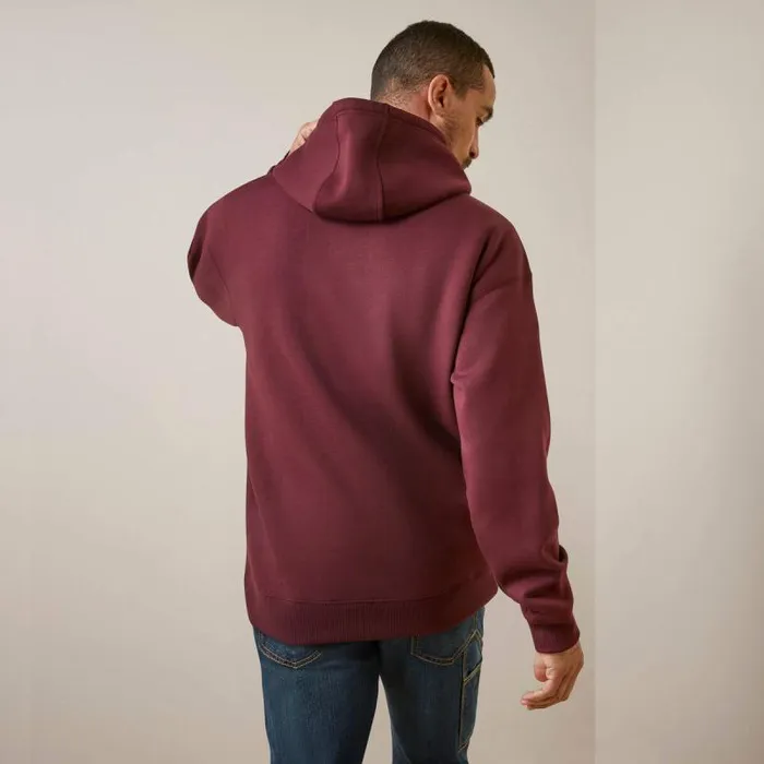 Men Sweatshirts and Hoodies Ariat Rebar Graphic Hoodie Malbec Grey