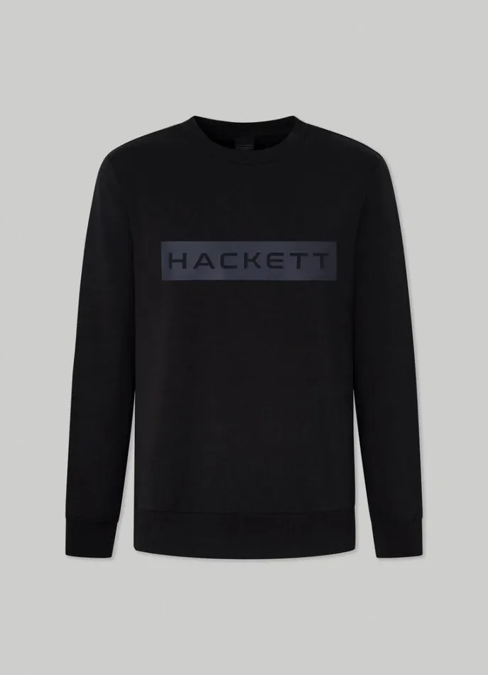 Men Sweatshirts Hackett London Hackett Sport Classic Sweatshirt Black