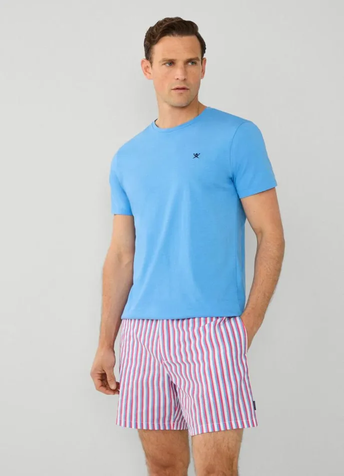 Men Swimwear Hackett London Striped Swim Shorts Fuchsia
