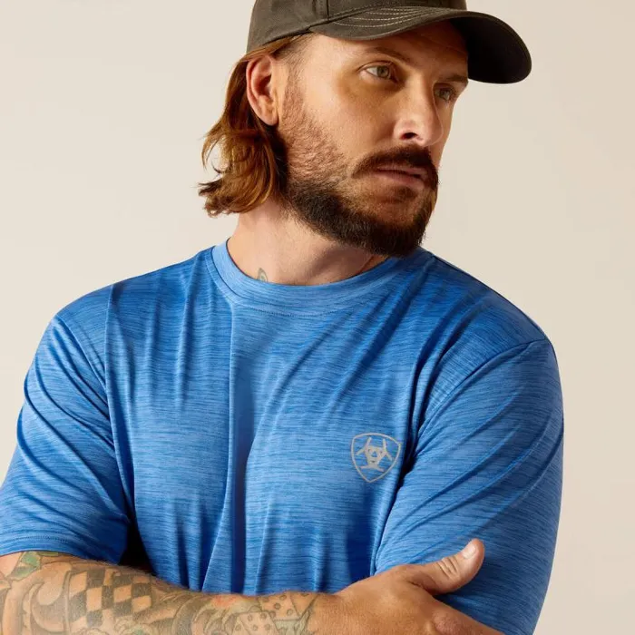 Men TShirts and Polos Ariat Charger Basic TShirt Seascape