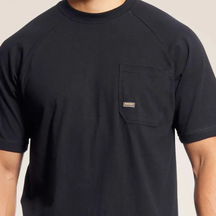Men TShirts and Polos Ariat Rebar Cotton Strong TShirt Black Men TShirts and Polos Ariat Rebar Cotton Strong TShirt Black