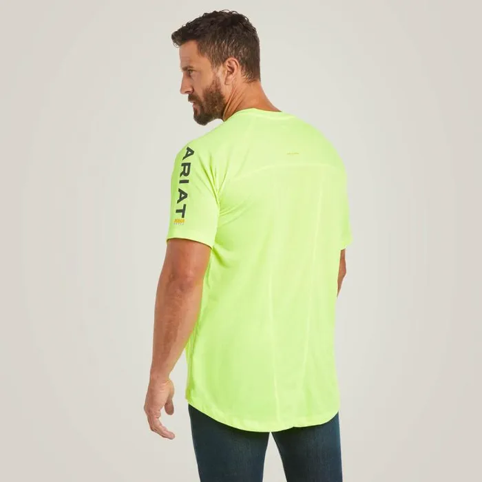 Men TShirts and Polos Ariat Rebar Heat Fighter TShirt Neon Lime Men TShirts and Polos Ariat Rebar Heat Fighter TShirt Neon Lime