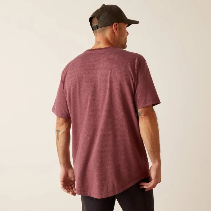 Men TShirts and Polos Ariat Rebar Workman 360 AirFlow Burgundy Heather Men TShirts and Polos Ariat Rebar Workman 360 AirFlow Burgundy Heather