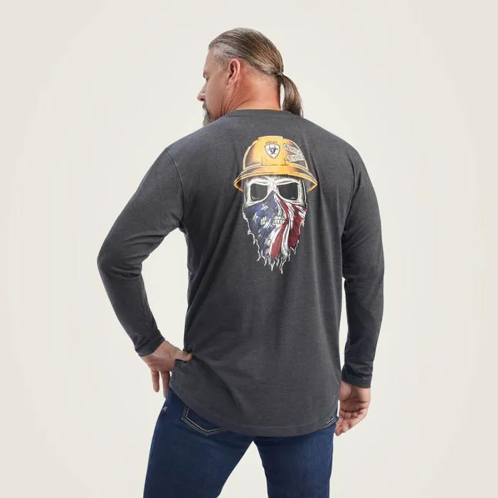 Men TShirts and Polos Ariat Rebar Workman Born For This Graphic TShirt Charcoal Heather Men TShirts and Polos Ariat Rebar Workman Born For This Graphic TShirt Charcoal Heather