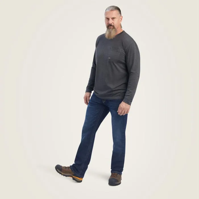 Men TShirts and Polos Ariat Rebar Workman Born For This Graphic TShirt Charcoal Heather Men TShirts and Polos Ariat Rebar Workman Born For This Graphic TShirt Charcoal Heather