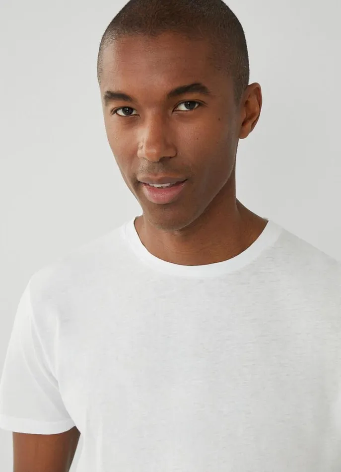 Men Tshirts Hackett London Classic Fit Dyed TShirt White