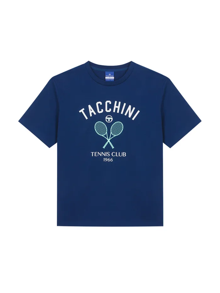 Men TShirts Sergio Tacchini Preppy Artwork TShirt Navy