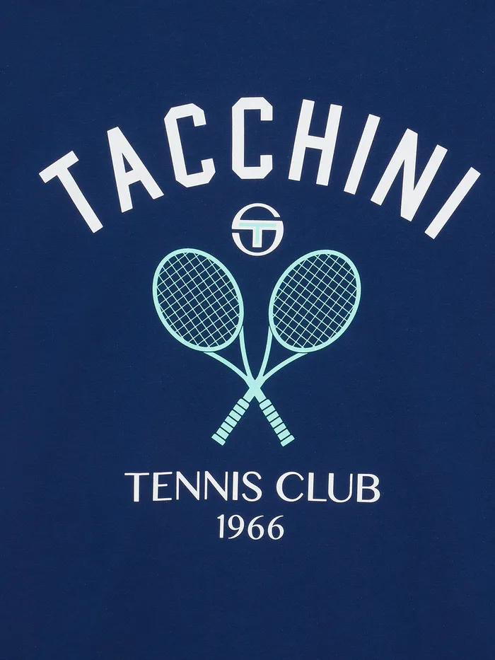 Men TShirts Sergio Tacchini Preppy Artwork TShirt Navy