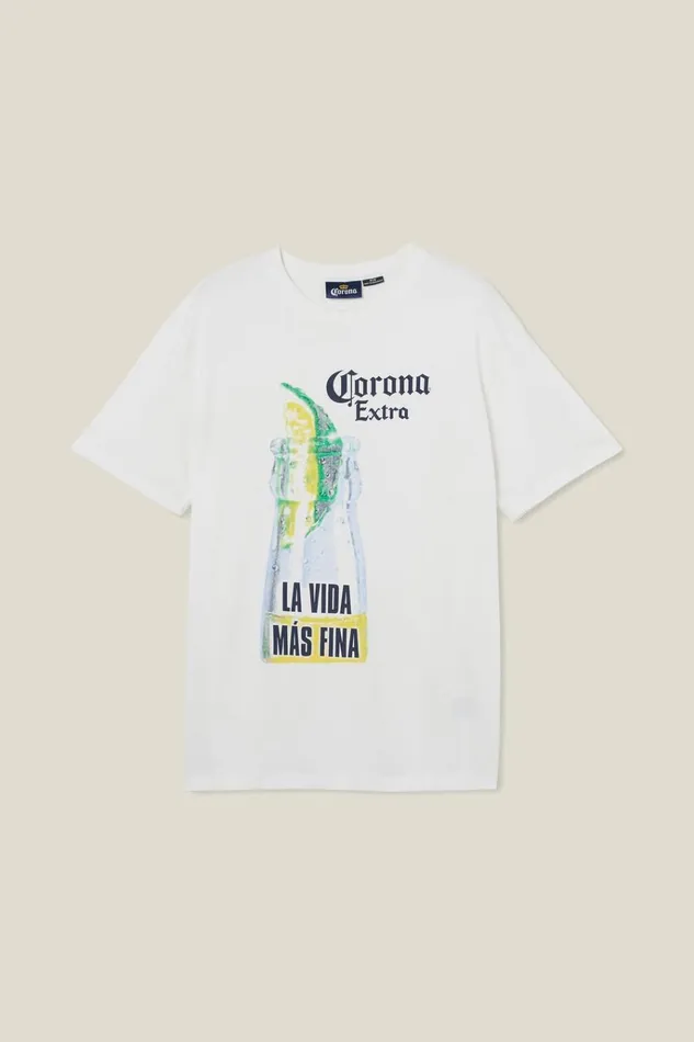 Men Tees and Tanks Cotton On Corona Premium Loose Fit TShirt Lcn Cor Vintage Whitecorona 8211 La Vida Nas Fi Men Tees and Tanks Cotton On Corona Premium Loose Fit TShirt Lcn Cor Vintage Whitecorona 8211 La Vida Nas Fi
