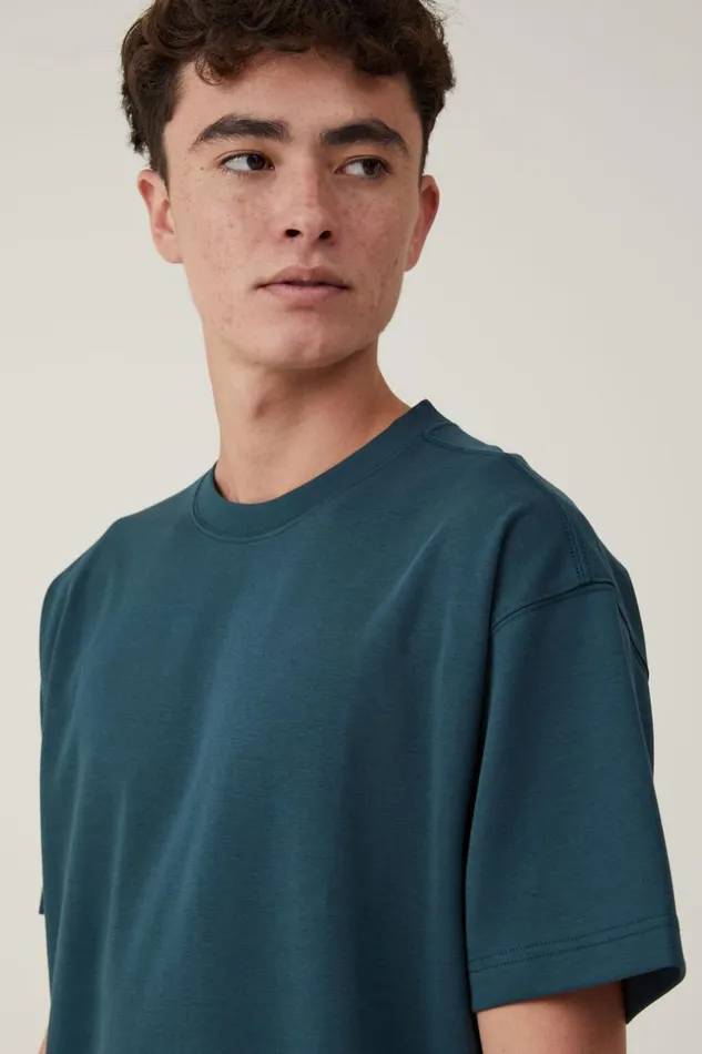 Men Tees and Tanks Cotton On Hyperweave TShirt Deep Sea Teal Men Tees and Tanks Cotton On Hyperweave TShirt Deep Sea Teal