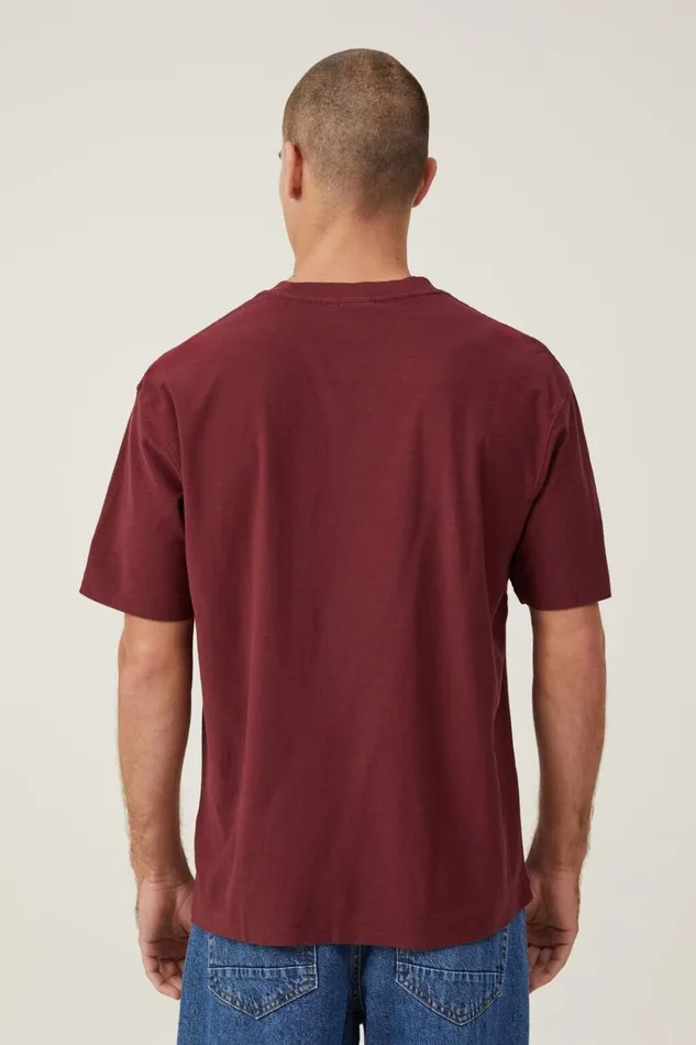 Men Tees and Tanks Cotton On Loose Fit College TShirt True Burgundybleeker St 1989 Men Tees and Tanks Cotton On Loose Fit College TShirt True Burgundybleeker St 1989