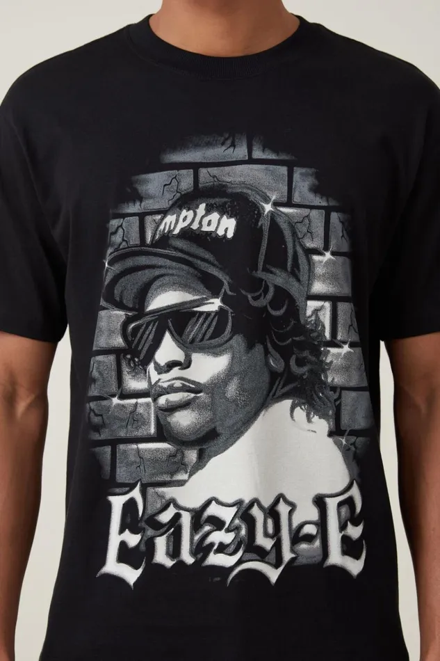 Men Tees and Tanks Cotton On Loose Fit Music TShirt Lcn Mt Blackeazy E 8211 Airbrush Men Tees and Tanks Cotton On Loose Fit Music TShirt Lcn Mt Blackeazy E 8211 Airbrush
