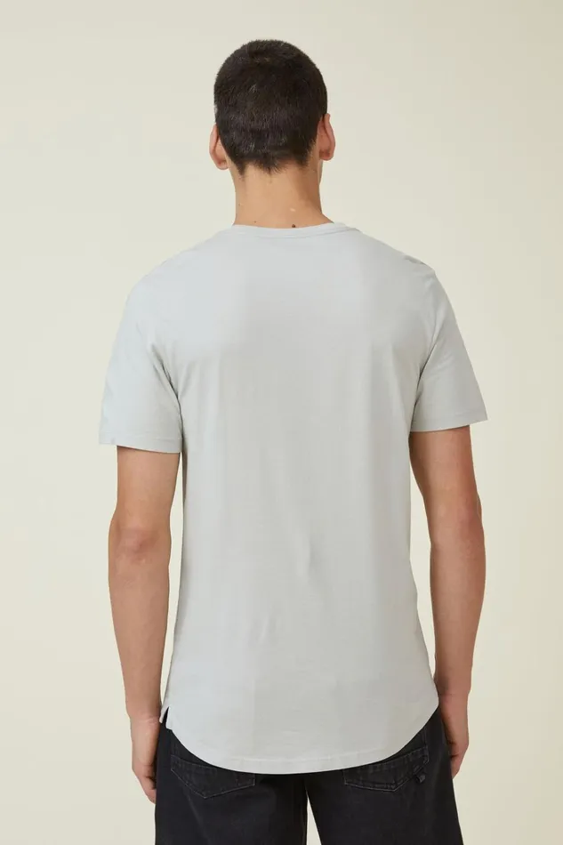 Men Tees and Tanks Cotton On Organic Longline TShirt Smoke