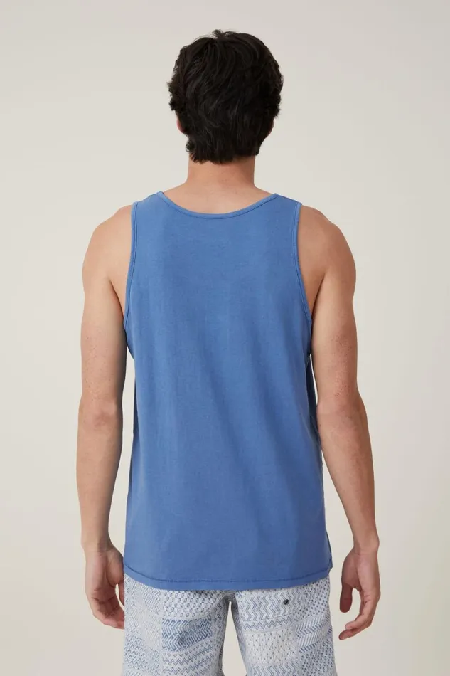 Men Tees and Tanks Cotton On Organic Tank Washed Cobalt Men Tees and Tanks Cotton On Organic Tank Washed Cobalt