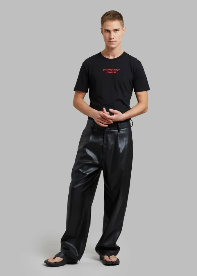 Men The Frankie Shop Baker Faux Leather Pants 8211 Black Black