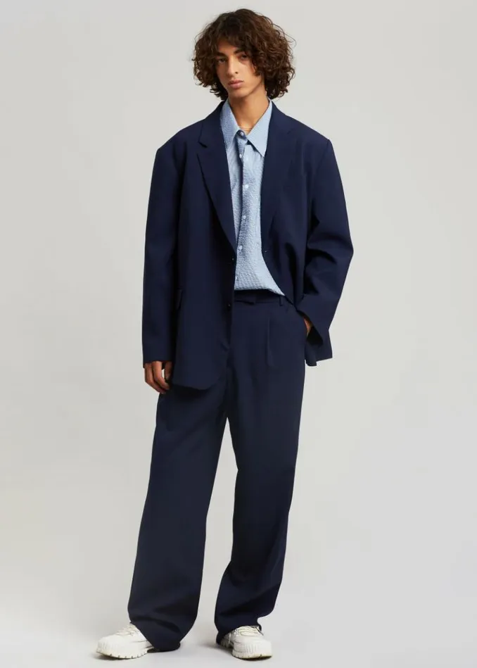 Men The Frankie Shop Beo Blazer 8211 Blue Blue