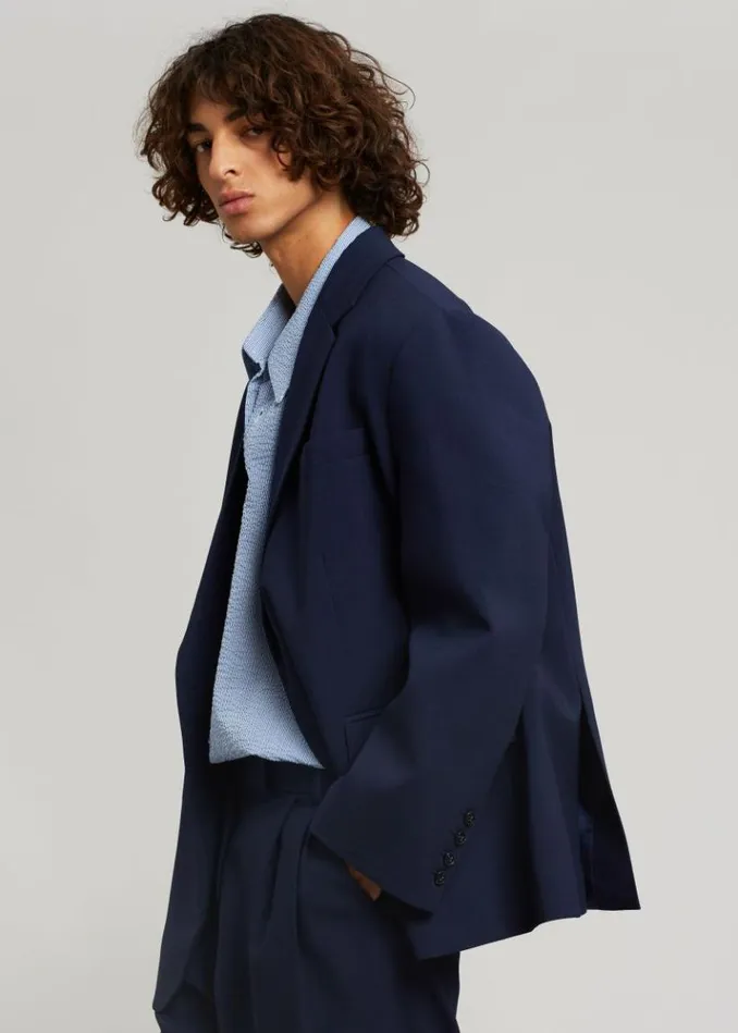Men The Frankie Shop Beo Blazer 8211 Blue Blue