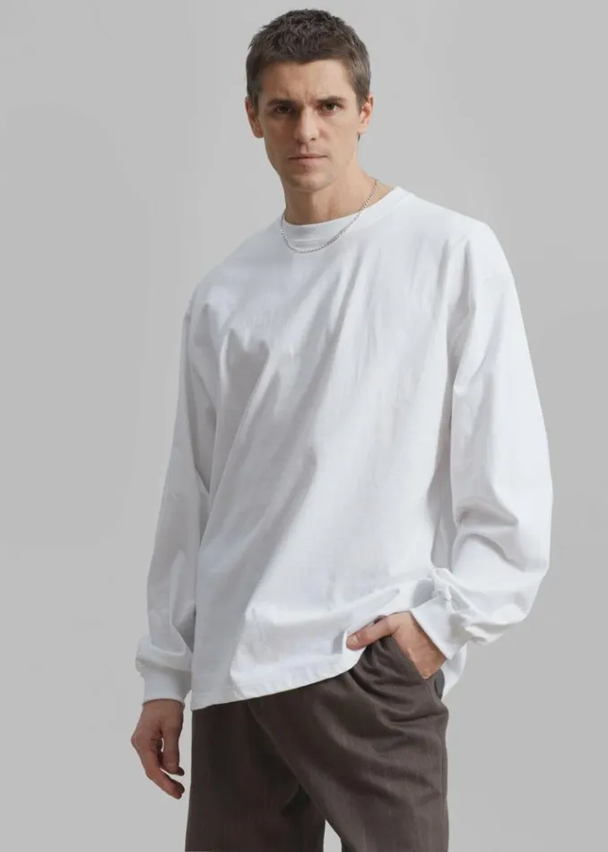 Men The Frankie Shop Christopher Long Sleeve Tee 8211 White White