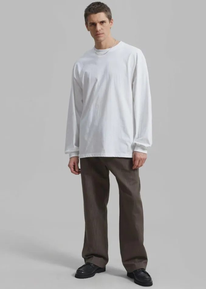 Men The Frankie Shop Christopher Long Sleeve Tee 8211 White White