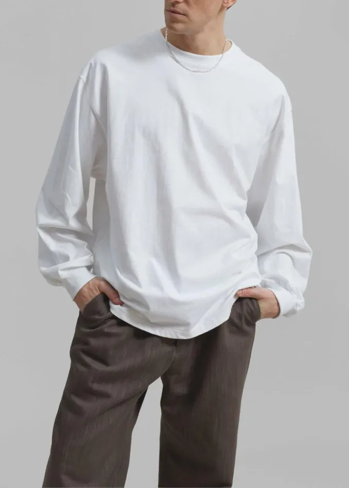 Men The Frankie Shop Christopher Long Sleeve Tee 8211 White White