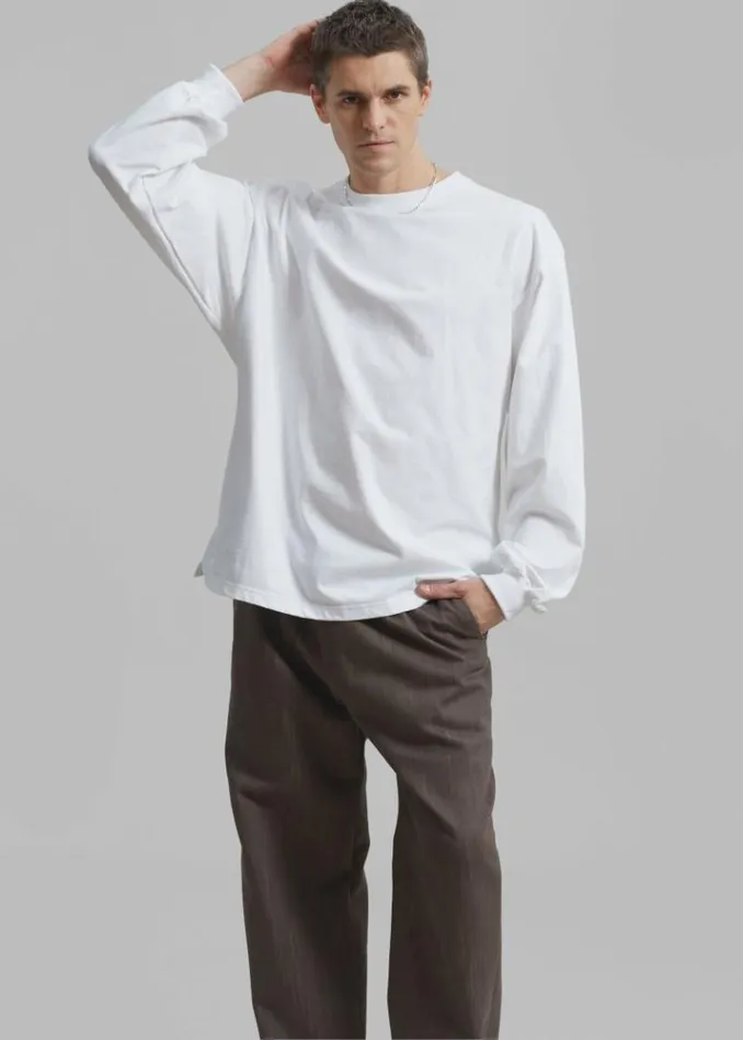 Men The Frankie Shop Christopher Long Sleeve Tee 8211 White White