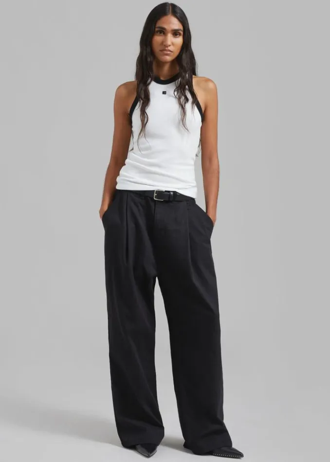 Men The Frankie Shop Drew Denim Pants 8211 Black Black