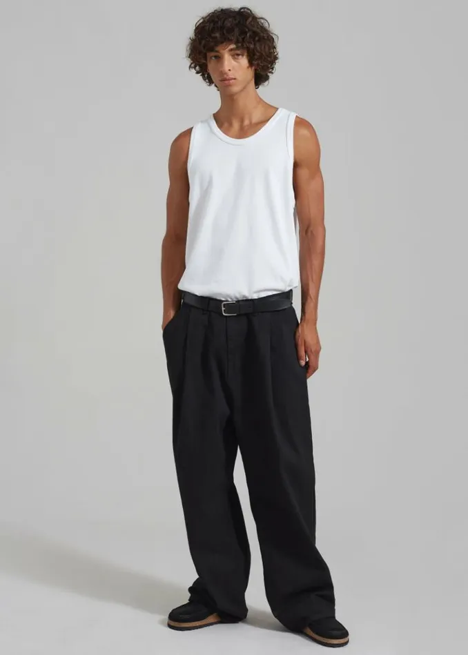 Men The Frankie Shop Drew Denim Pants 8211 Black Black