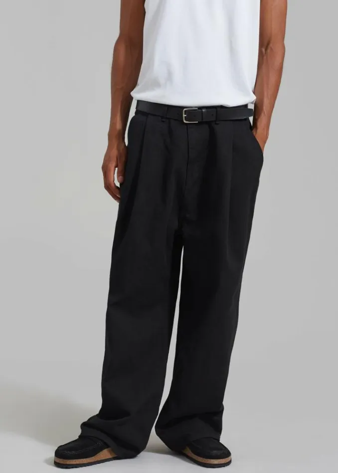 Men The Frankie Shop Drew Denim Pants 8211 Black Black