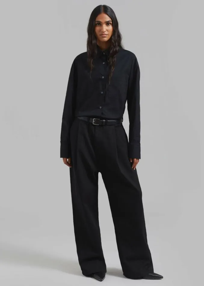 Men The Frankie Shop Drew Denim Pants 8211 Black Black