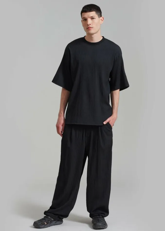 Men The Frankie Shop Eliott Crinkle Tee 8211 Black Black