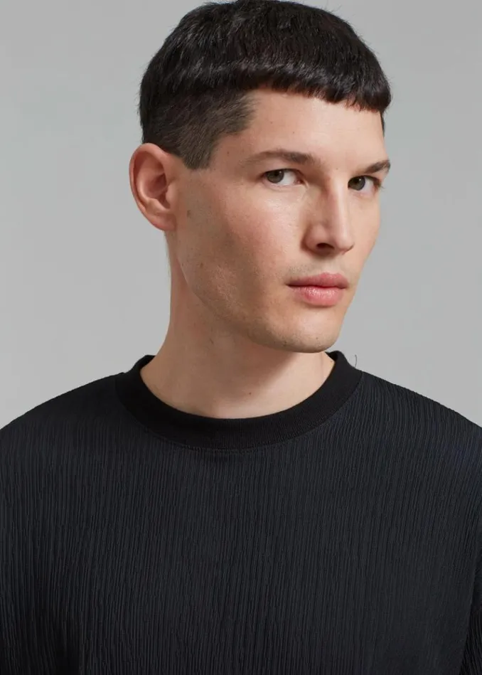 Men The Frankie Shop Eliott Crinkle Tee 8211 Black Black