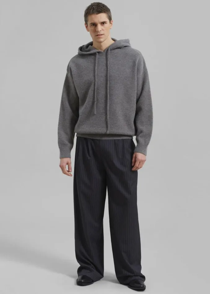 Men The Frankie Shop Peyton Pleated Pants 8211 Grey Pinstripe Grey Pinstripe