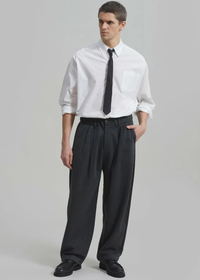 Men The Frankie Shop Theo Pants 8211 Charcoal Charcoal