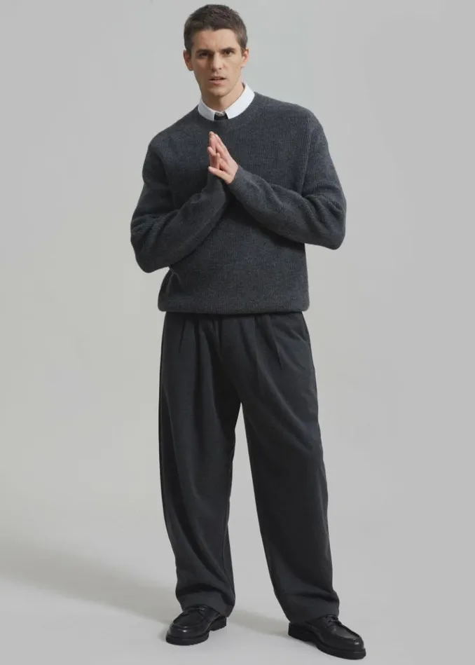 Men The Frankie Shop Theo Pants 8211 Charcoal Charcoal