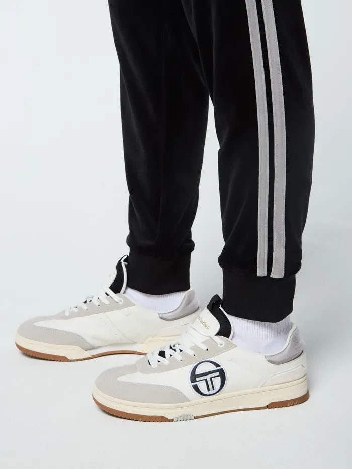 Men Tracksuits Sergio Tacchini Damarindo Velour Track Pant Black Beauty