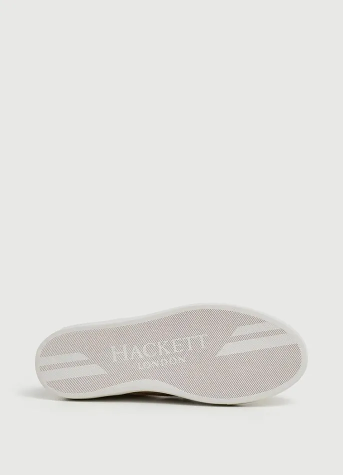 Men Trainers Hackett London Suede SlipOn Trainers Sand Beige