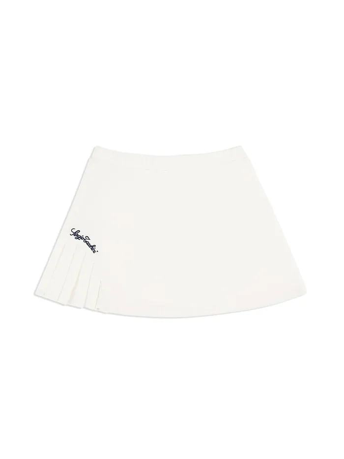 Men Velour Sergio Tacchini Veneto Velour Mini Skirt Gardenia