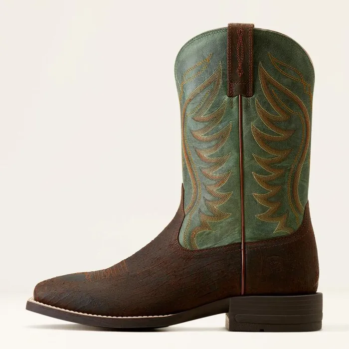 Men Western Boots Ariat Amos Cowboy Boot Rockweed Brownsurf Green Men Western Boots Ariat Amos Cowboy Boot Rockweed Brownsurf Green